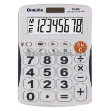 Calculatrice de carte de crédit à poche légère à énergie solaire DS-828